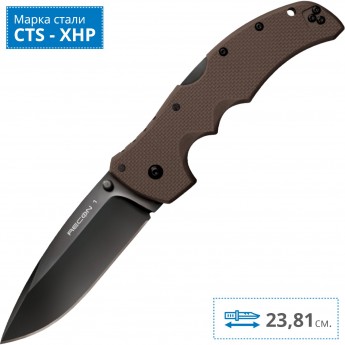 Нож COLD STEEL RECON 1 SPEAR POINT DARK EARTH CS_27TLSVF